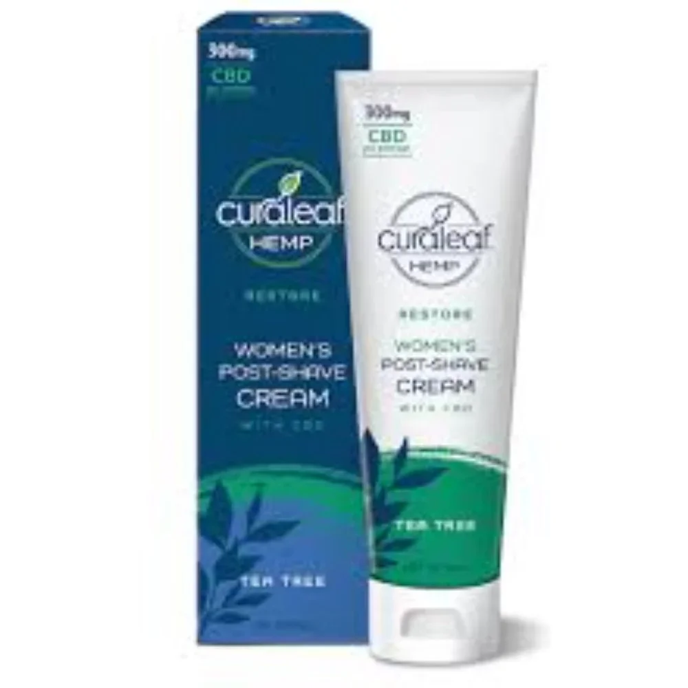 Curaleaf Womens Post Shave Cream, 2 pk.